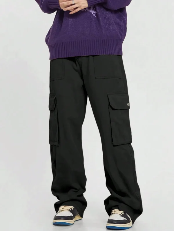 Pocket Men's Straight Leg Cargo Pants - Image 5