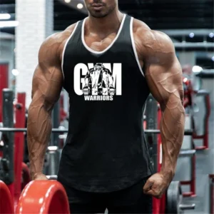 Gym Bodybuilding Workout Muscle Fitness Running Sport Singlets