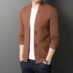 Autumn/Winter Men's Light Luxury  Knitted Cardigan