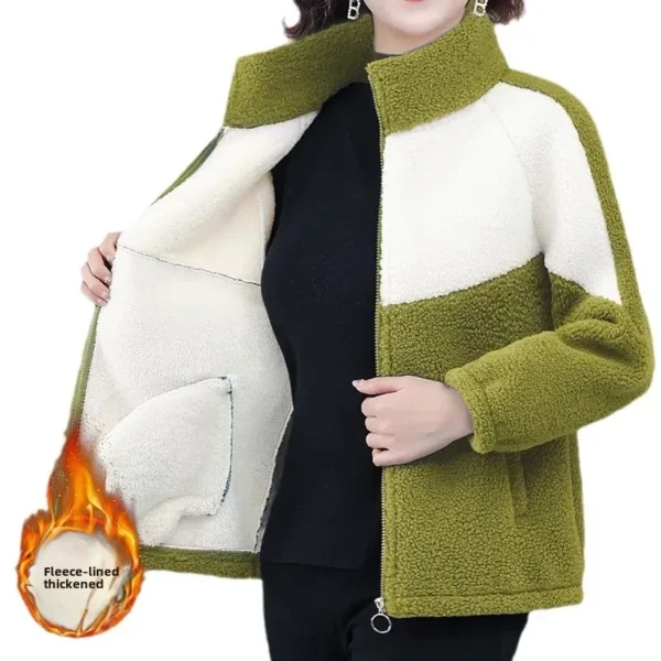 Thickened Fleece Jacket Women's Quality Outerwear Coat - Image 2