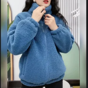 Thickened Fleece Jacket Women's Warm Cotton Clothes