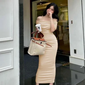 Elegant One-Shoulder Dress