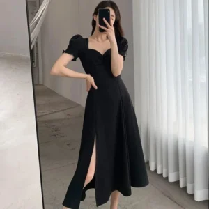 Elegant High Waist Evening Dress