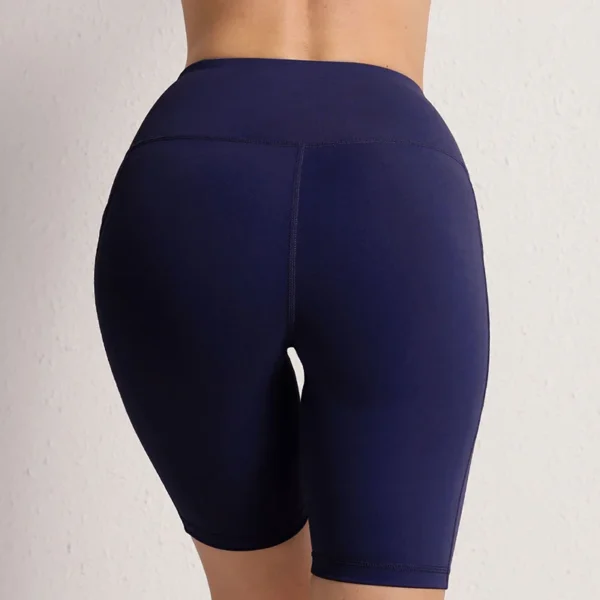 Women Yoga Shorts Female Solid Color Leggings - Image 3
