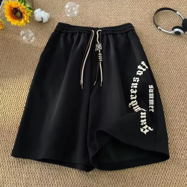 Korean High quality Sport Short Pants Coffee color - Image 6