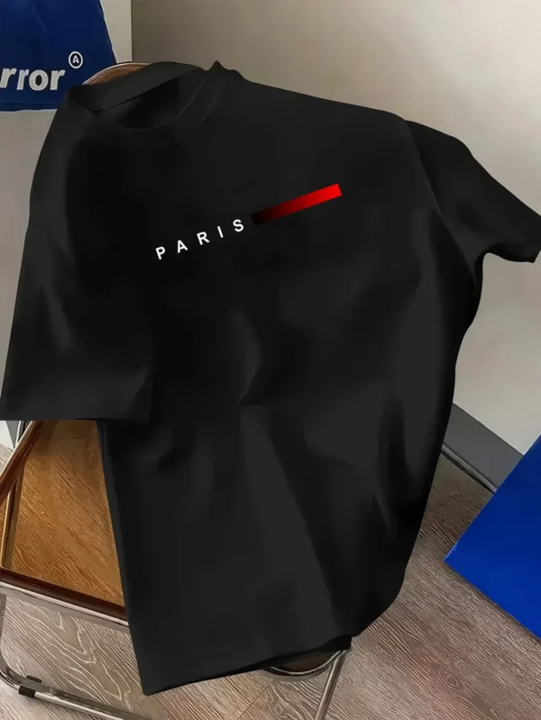The new summer men's 100% pure cotton printed T-shirt