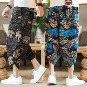 Elephant Men Trousers Beach Pants Suitable