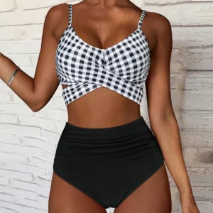 High Waist Sexy Bikini Swimwear Two Pieces Swimsuit