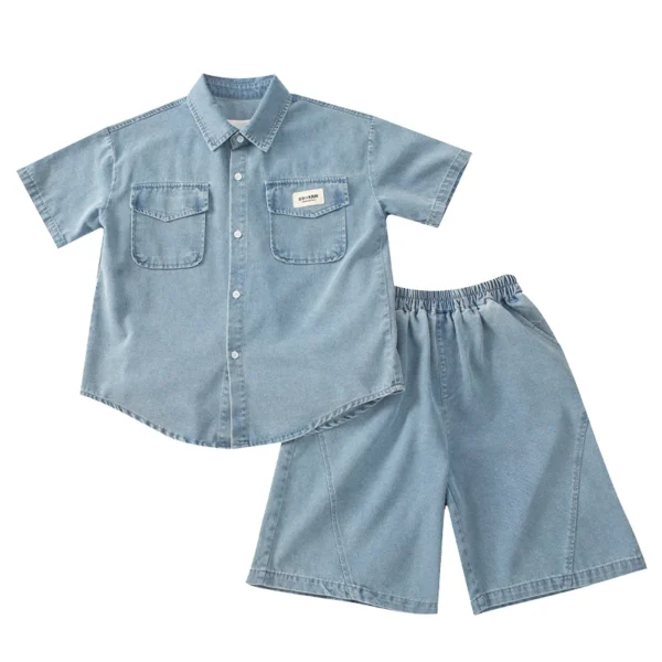 New Casual Kids Child  Denim Suit for Teenage Boy - Image 5