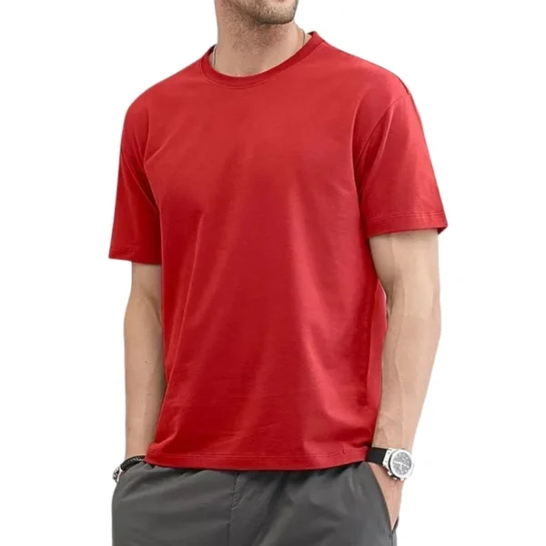 T Shirt For Men Tops Solid Colors Blank Tshirts - Image 6