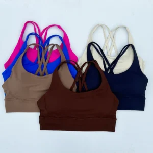 Women Sports Bra Sexy Criss Cross Straps Back