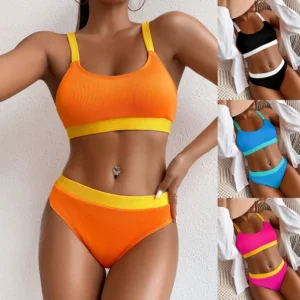 High Waist Two Piece Bikini Set Quality Fresh Style