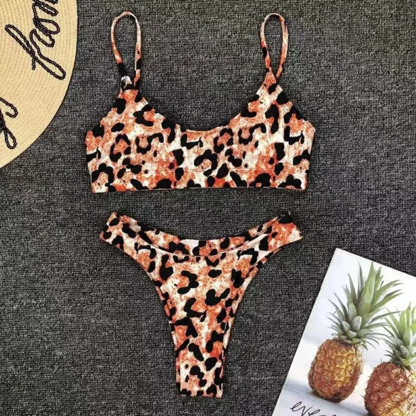 New Sexy Bikini Solid Swimsuit Low Swimwear - Image 3