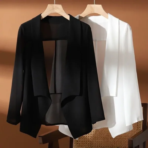 Chiffon Kimono Jacket Women Sunscreen Beach Cardigan Bikini Coverup