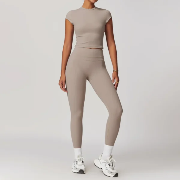 Women Quick-Drying Gym Set Women Tracksuit Yoga Clothing - Image 4