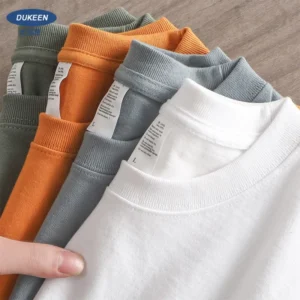 Oversized Heavy T-Shirt for Men Summer Short Sleeve