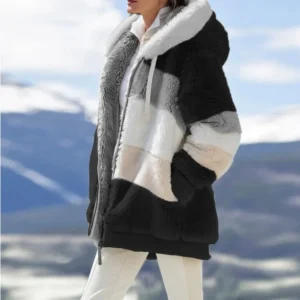 Winter Fashion Women's Coat Hooded Zipper Ladies Jacket