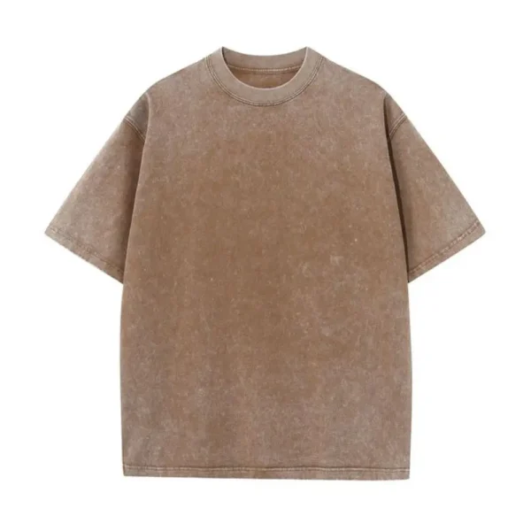 230G Cotton Retro T-shirt Drop-shoulder Sleeve - Image 5