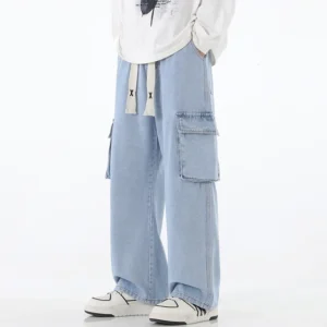 Men's Work Pants Loose US High Street  Street Wear