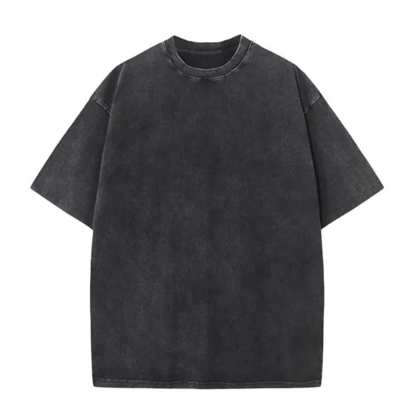 Men's cotton loose round neck oversized T-shirt