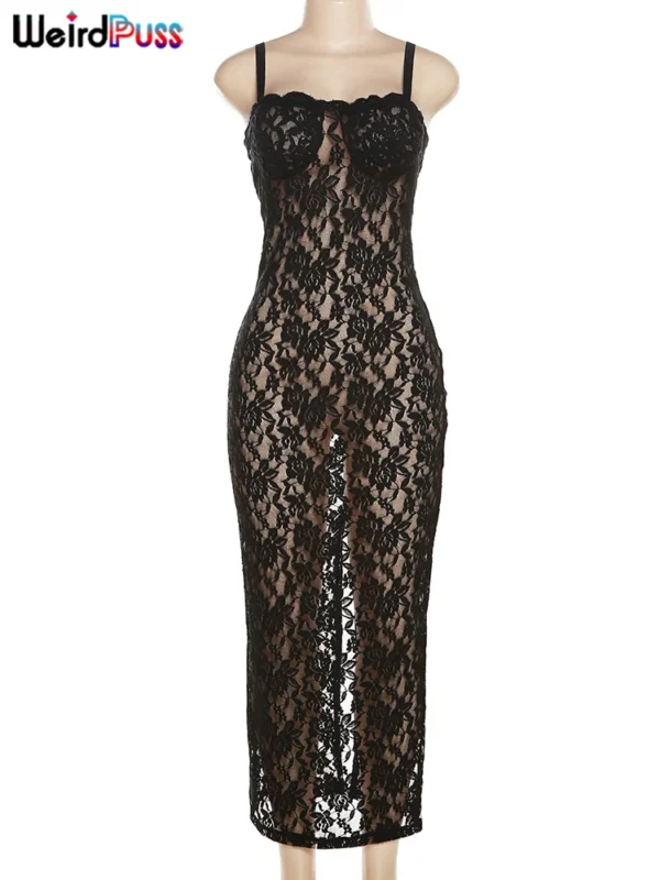 Sexy Lace Bodycon Party Dress - Image 6