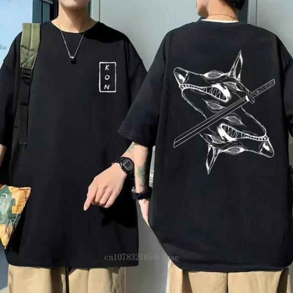 Japanese Anime Cartoon Kon Shirt Men Running Sports - Image 3