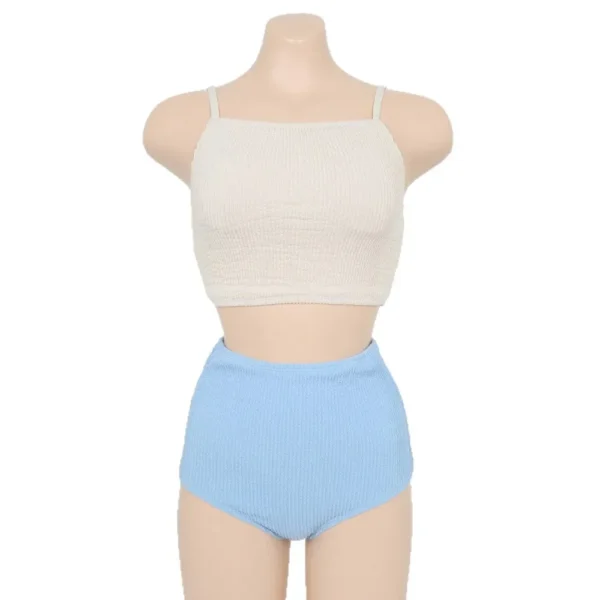 High Waist Bikini Set Women's Spring Beach Vacation Swimsuit - Image 5