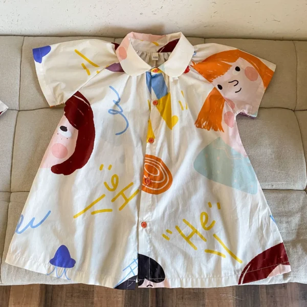 Kids Set Brother And Sister Clothes Cartoon Clothes - Image 5