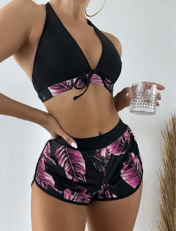 Women 2025 New Bikinis 6 Colors Sexy Halter Bikini - Image 5