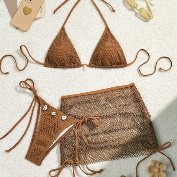 New Sexy Bikinis Female Swimsuits Women Three-Piece