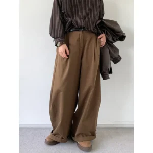 Japanese Vintage Basic Workwear Trousers For Men