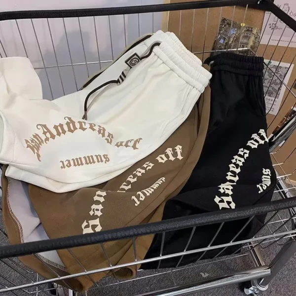 Korean High quality Sport Short Pants Coffee color - Image 4