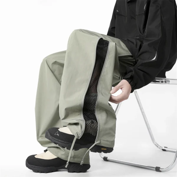 Waterproof Ice Silk Pants Hong Kong Style Cargo Pants - Image 2