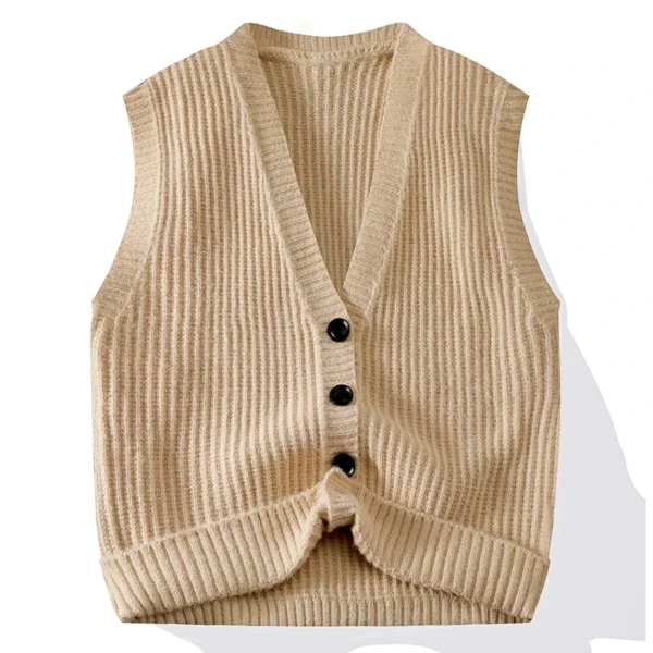 Men's V-neck Knit Sweater Men's  Casual Sweater - Image 5