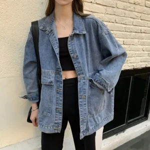 Loose Women's Denim Jacket Spring Autumn New Korean Style