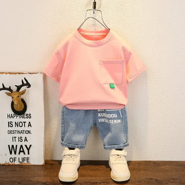 New Summer Baby Boy Kids Clothes Children Clothing - Image 2