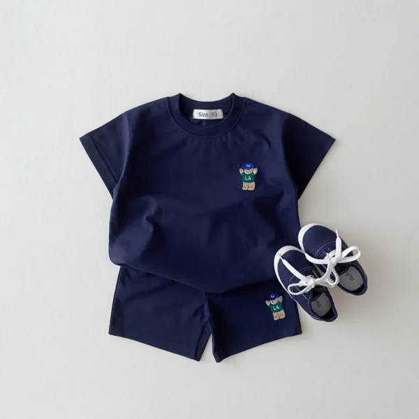 Baby Boys Girls Suit Thin Casual Sports Baby Outfit Set - Image 4