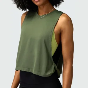 Women Sleeveless Yoga Tops Mesh  Gym Workout Cool T-Shirt Running