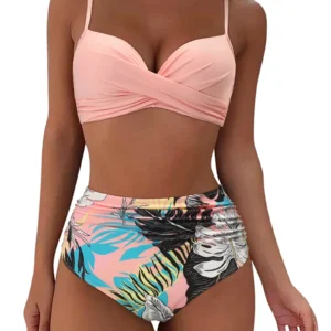 Vintage High Waist Bikinis 2025 Women Push Up Swimwear