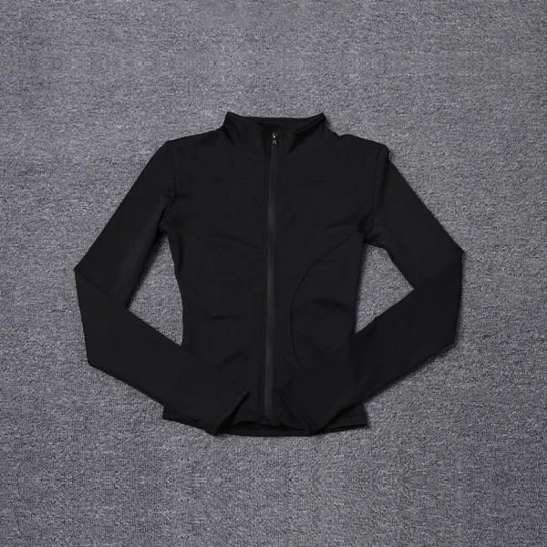 Women Sport Jacket Long Sleeve Shirt Workout Coat - Image 3