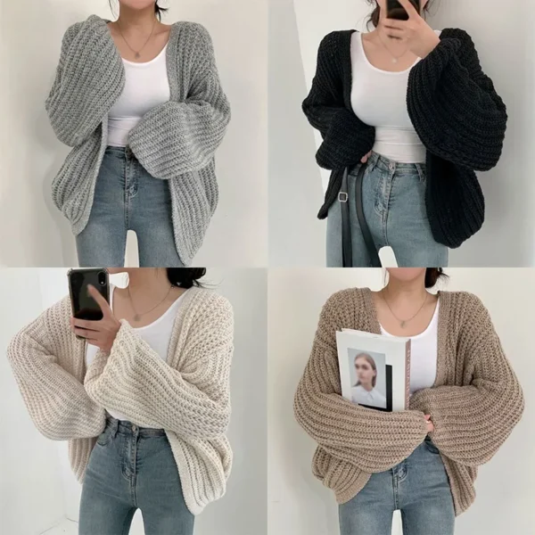 Korean Style Sweater Jacket Autumn And Winter V-neck - Image 2