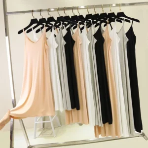 Slim Fit V-Neck Modal Maxi Dress