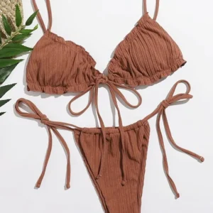 Sexy Swimsuit Pit stripe Bikini Women Swimwear