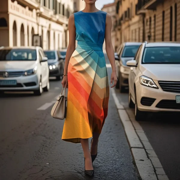 Floral Print Maxi Dress - Image 3