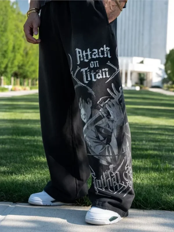 American trendy sweatpants collaboration anime joggers - Image 5