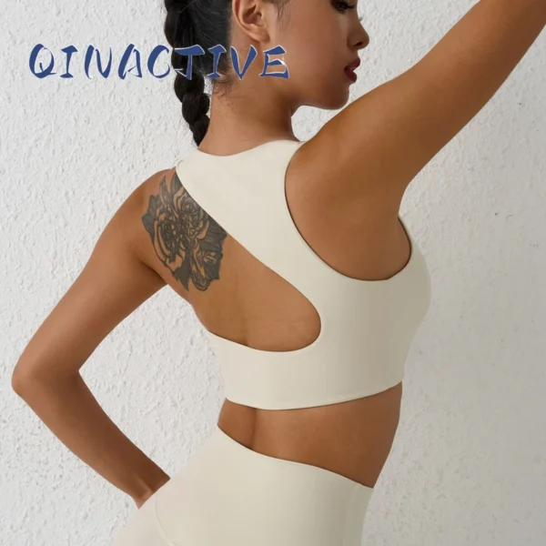 Sexy Backless Women Crop Top Fitness Solid Sports gym bra - Image 2
