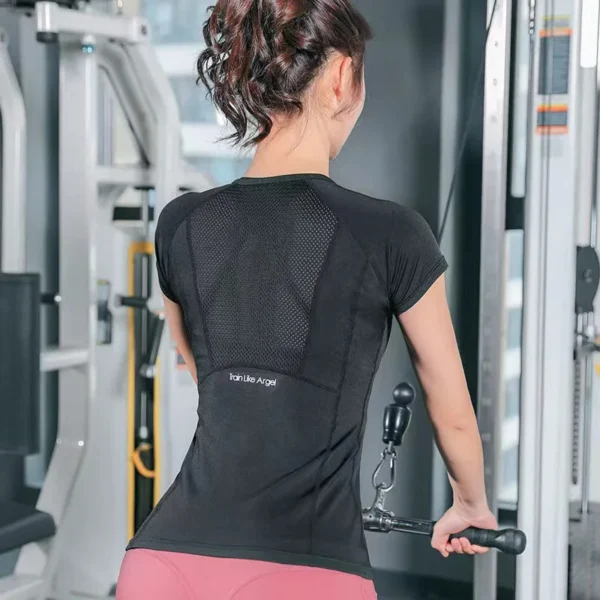 Ladies Sportswear Yoga Wear Women's Sports T-Shirt - Image 4