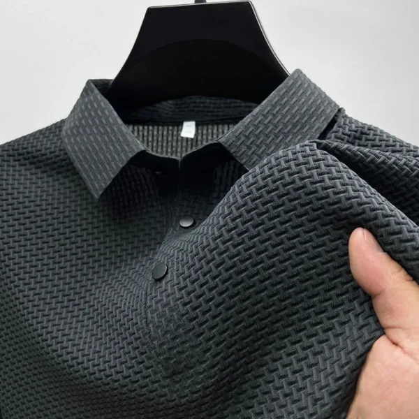 1pcs Summer Men Mesh Ice Silk T-shirt Men's Short-sleeved - Image 3