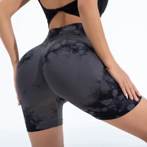 High Waist Yoga Shorts Women Seamless Push Up Shorts Gym Workout