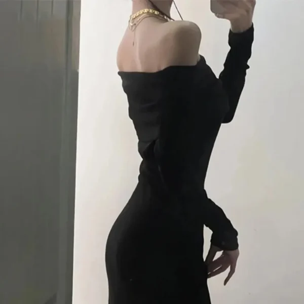 French Long Sleeve Dress - Image 5